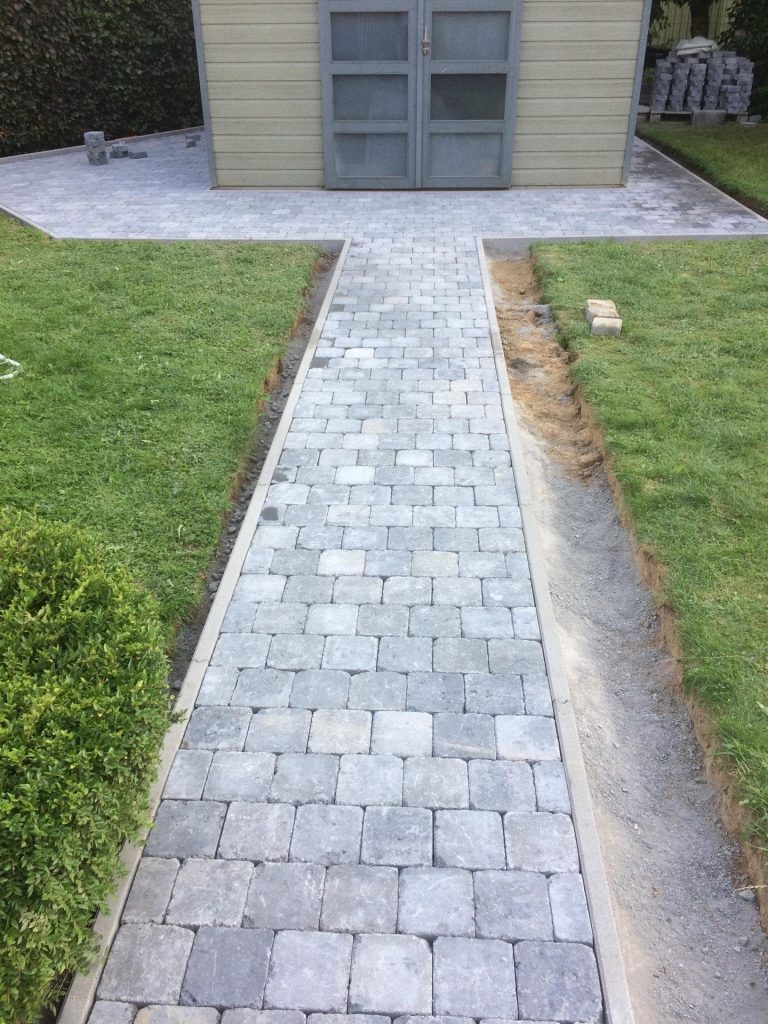 aménagement extérieur klinkers chemin d'accès